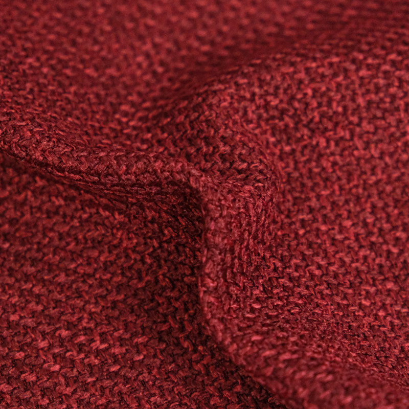 Velours Tissé Farreli Bordeaux - Maison Klem