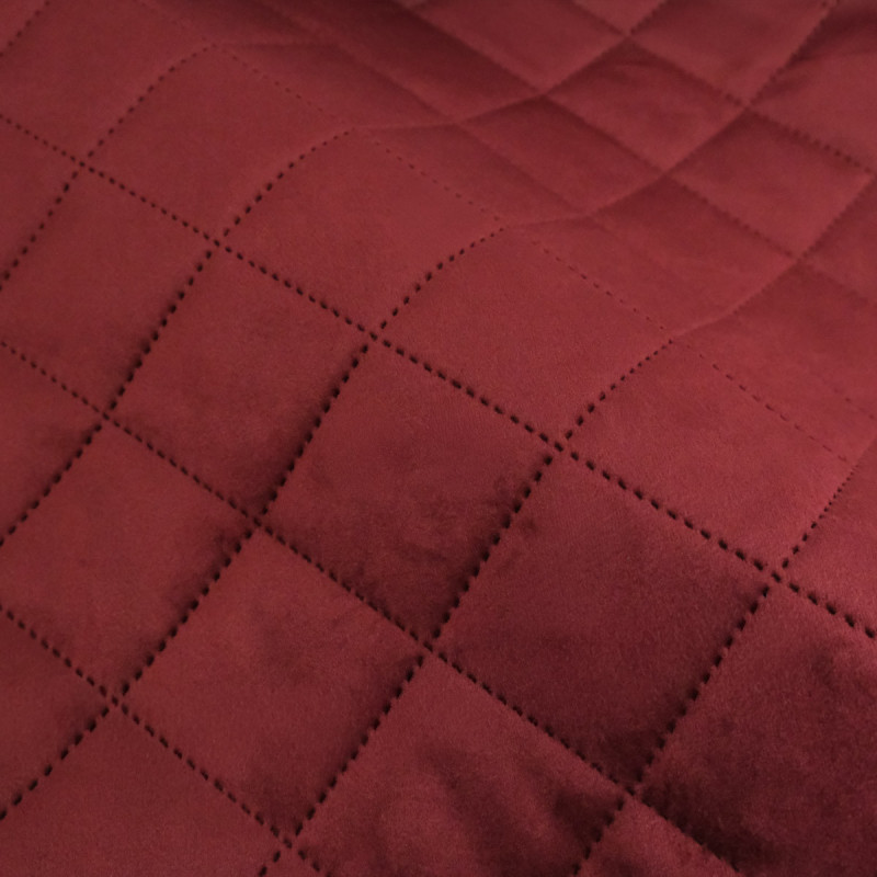 Bordeaux Quilted Velvet - Vanya - Maison Klem