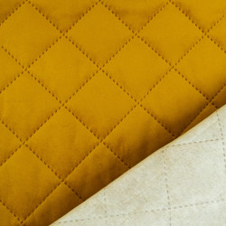 Mustard Quilted Velvet - Vanya - Maison Klem