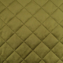 Khaki Quilted Velvet - Vanya - Maison Klem