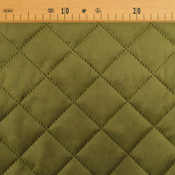 Quilted Khaki Velvet - Vanya - Maison Klem