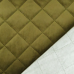 Quilted Khaki Velvet - Vanya - Maison Klem