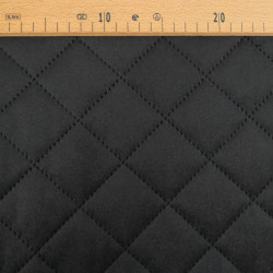 Velours Matelassé Noir - Vanya - Maison Klem