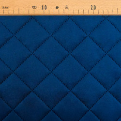 Navy Quilted Velvet - Vanya - Maison Klem