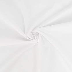 Popeline de Coton Pailletée Argent Blanc - Maison Klem