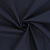 Navy Blue Silver Sequined Cotton Poplin - Maison Klem