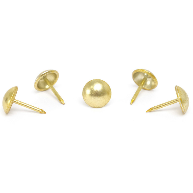 11mm brass-plated iron nails - Maison Klem