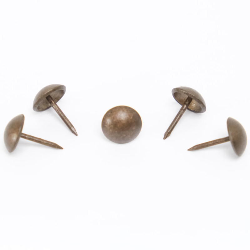 11mm Antique-Finish Iron Pearl Stud - Maison Klem