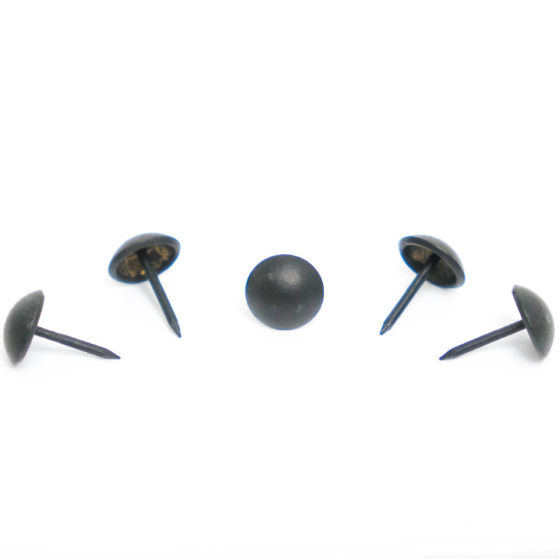 11mm Matte Black Iron Pearl Stud - Maison Klem