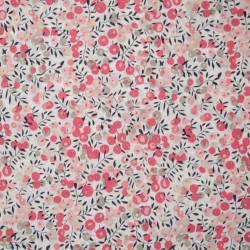 Pink Floral Cotton Fabric - Maison Klem