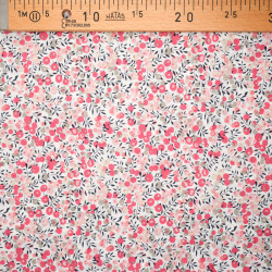 Pink Floral Cotton Fabric - Maison Klem