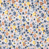 Blue Summer Field Floral Cotton Fabric - Maison Klem