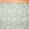 Floral Cotton Fabric Summer Field Green - Maison Klem