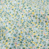 Floral Cotton Fabric Summer Field Green - Maison Klem