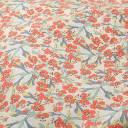 Puccino Orange Summer Stroll Cotton Fabric - Maison Klem