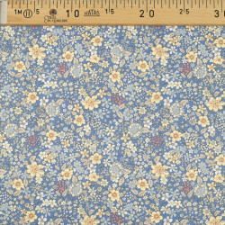 Henriette Blue Floral Cotton Poplin - Maison Klem