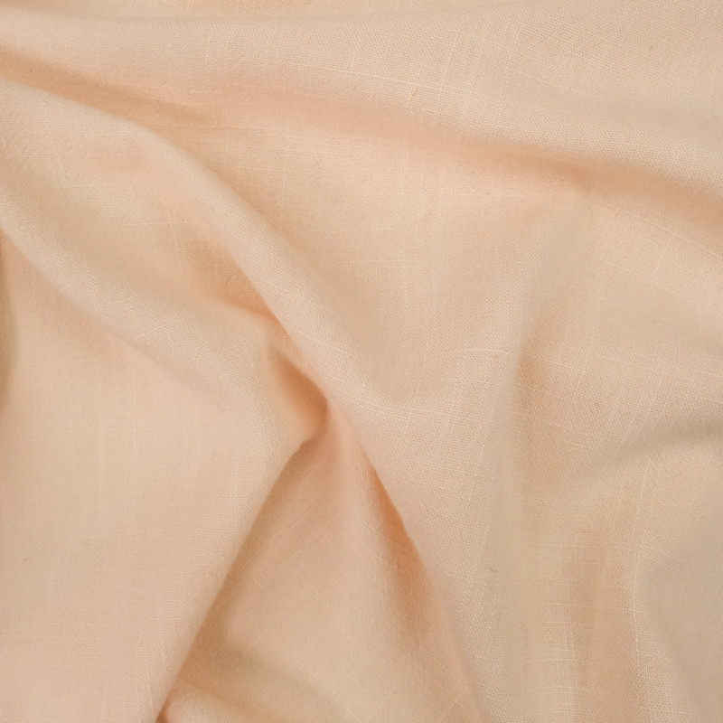 Washed Linen Viscose Nude Pink - Maison Klem
