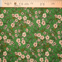 Brigitte Green Printed Viscose - Maison Klem