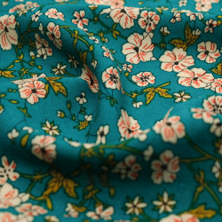 Brigitte Emerald Printed Viscose - Maison Klem