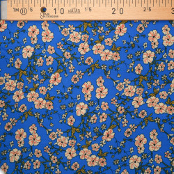 Brigitte Blue Printed Viscose - Maison Klem