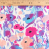 Viscose Imprimé Fleurs Roses et Mauves - Maison Klem