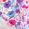 Viscose with Pink and Purple Floral Print - Maison Klem