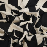 Beige and Black Viscose with Geometric Pattern - Maison Klem