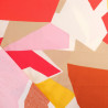 Viscose Motif Abstrait Géométrique Multicolore - Maison Klem