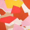 Multicolored Abstract Geometric Viscose - Maison Klem