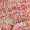 Viscose Petite Fleur Champêtre Corail - Maison Klem