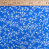 Royal Blue Viscose with Small White Flowers - Maison Klem