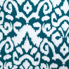 White and Emerald Ethnic-Print Viscose - Maison Klem