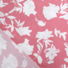 Viscose Old Rose White Flowers - Maison Klem