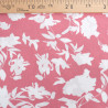 Viscose Old Rose White Flowers - Maison Klem