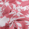 Viscose Old Rose White Flowers - Maison Klem