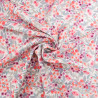 Viscose Ecovero Motif Floral Rose - Maison Klem