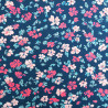 Ecovero Viscose with Fuchsia Floral Print - Maison Klem