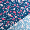 Ecovero Viscose with Fuchsia Floral Print - Maison Klem