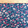 Ecovero Viscose with Fuchsia Floral Print - Maison Klem