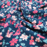 Ecovero Viscose with Fuchsia Floral Print - Maison Klem