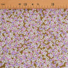Khaki-Background Daisy-Print Poplin - Maison Klem