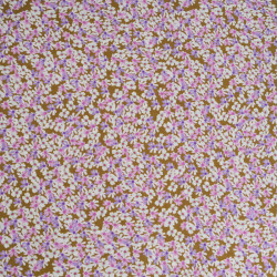 Khaki-Background Daisy-Print Poplin - Maison Klem