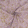 Khaki-Background Daisy-Print Poplin - Maison Klem