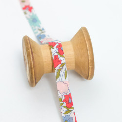 Liberty Fabrics Poppy and Daisy Bias Tape in Red, Blue, and Pink - Maison Klem