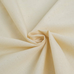 Toile de Coton Sanforisée Ecru Moucheté  - Maison Klem