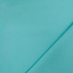 Turquoise sanforized cotton - Pablo - Maison Klem