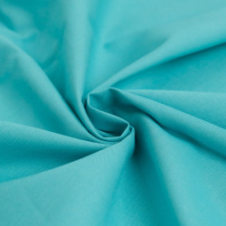 Turquoise sanforized cotton - Pablo - Maison Klem