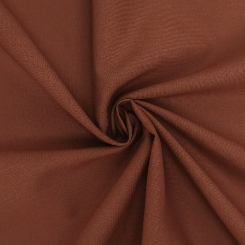 Algodón sanforizado color chocolate - Pablo - Maison Klem
