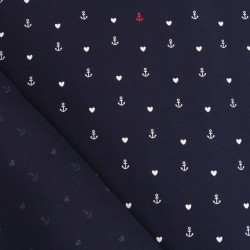 Viscose Poplin with Nautical Print - Maison Klem