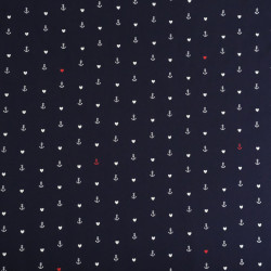 Viscose Imprimé Marin - Maison Klem